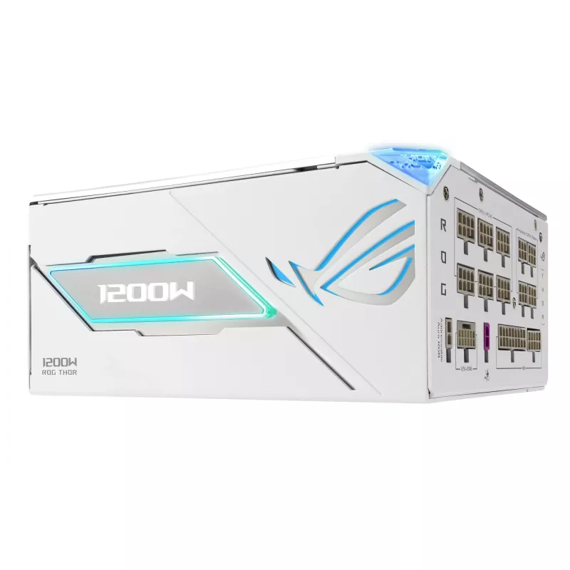 Virtalähde ASUS ROG THOR-1200P3-WHITE-GAMING 1200 W ATX 20+4-Pin, 80 PLUS Platinum, valkoinen
