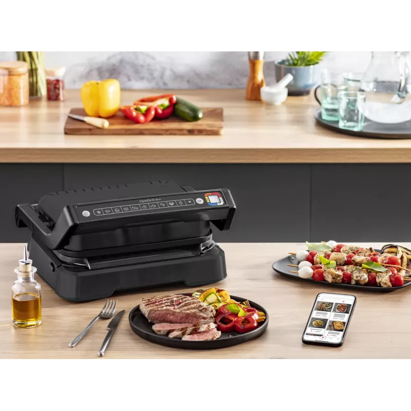 Kontaktigrilli Tefal OptiGrill 2in1 GC7728 2100W musta