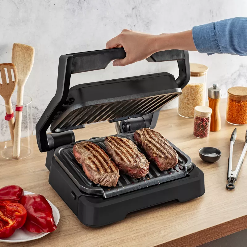 Kontaktigrilli Tefal OptiGrill 2in1 GC7728 2100W musta