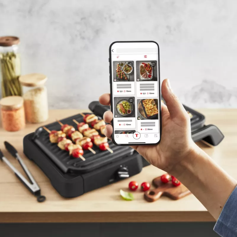 Kontaktigrilli Tefal OptiGrill 2in1 GC7728 2100W musta