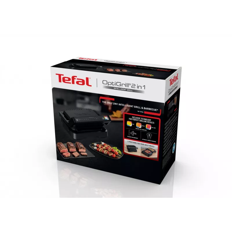 Kontaktigrilli Tefal OptiGrill 2in1 GC7728 2100W musta