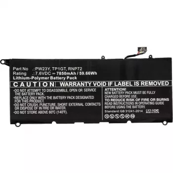 CoreParts kannettavan akku Dellille, akku, DELL, XPS 13 9360, XPS 13 9360-D1605G