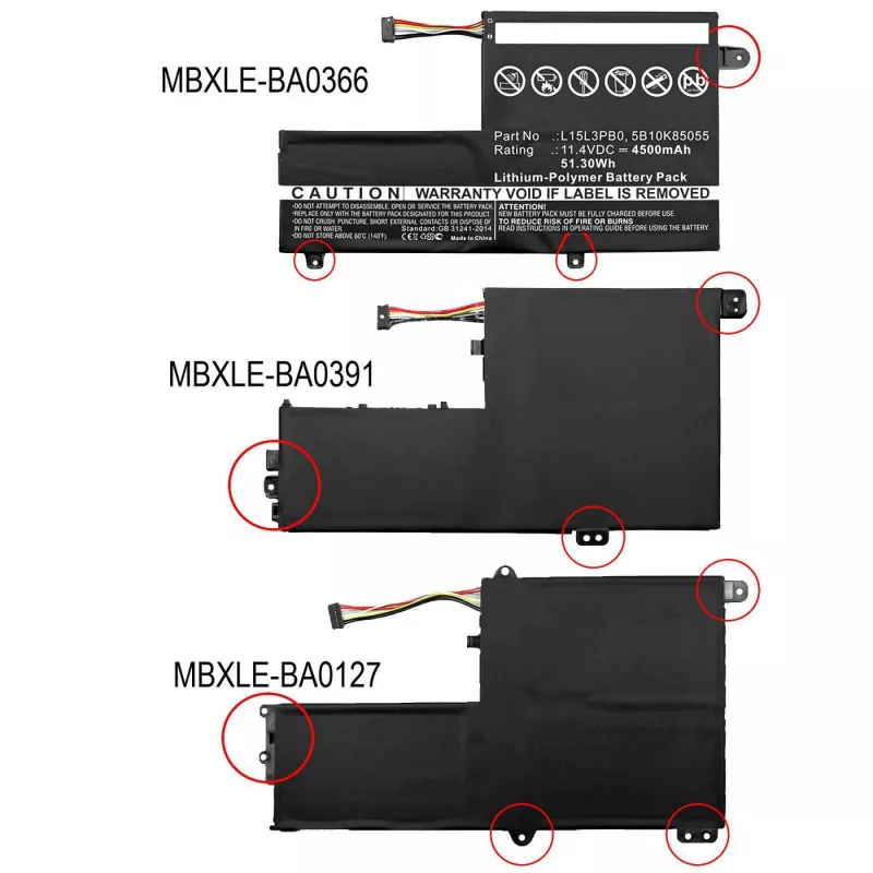 CoreParts MBXLE-BA0127 kannettavan tietokoneen varaosa-akku