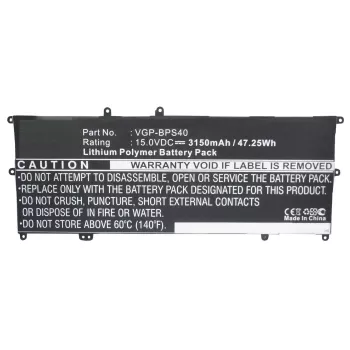 CoreParts kannettavan tietokoneen akku Sony-laitteeseen, akku, Sony, SVF14N16CW, SVF14N26CW, SVF15N13CW, SVF15N18PW, VAIO Fit 14A, VAIO Fit 15