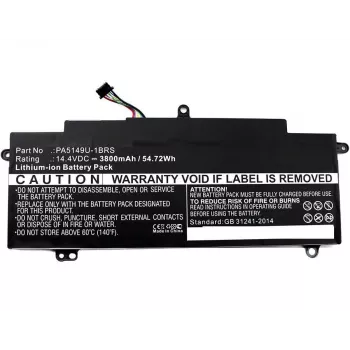 CoreParts kannettavan akku Toshiba, akku, Toshiba, Tecra Z40-A-10K, Tecra Z40-A-10T, Tecra Z40-A-10X, Tecra Z40-A-110