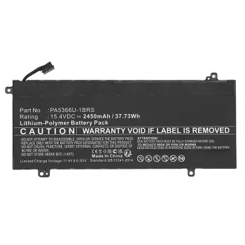 CoreParts MBXTO-BA0073 kannettavan akku Toshiballe, 37,73Wh 15,4V 2450mAh