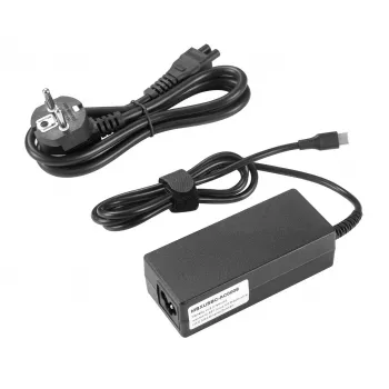 CoreParts MBXUSBC-AC0009 verkkolaite/invertteri sisäkäyttöön 65 W musta