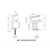 MicroConnect MC-DESKMOUNTW pöytäkiinnike pistorasialistoille
