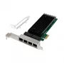 PCIe x1 -verkkokortti MicroConnect MC-PCIEX1-82575-Q Intel 82575 -ohjaimella