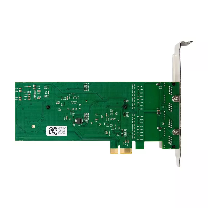 PCIe x1 -verkkokortti MicroConnect MC-PCIEX1-82575-Q Intel 82575 -ohjaimella