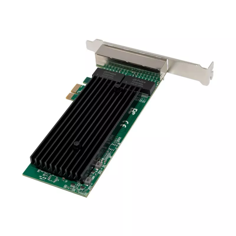 PCIe x1 -verkkokortti MicroConnect MC-PCIEX1-82575-Q Intel 82575 -ohjaimella