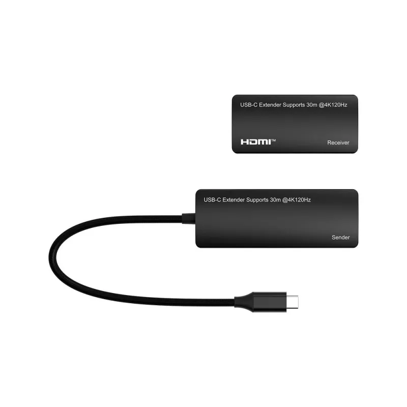 USB-C - HDMI -sovitin MicroConnect MC-USBCHDMIEXT-30M 30 m