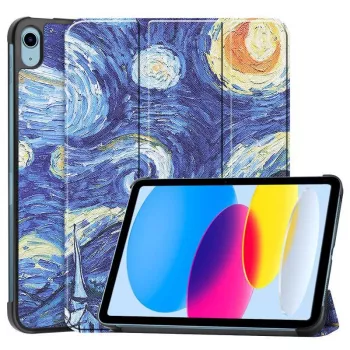 CoreParts TABX-IP10-COVER13 kolminkertainen kovakuorinen suojakotelo iPad 10. sukupolvelle, Starry Sky -tyyli