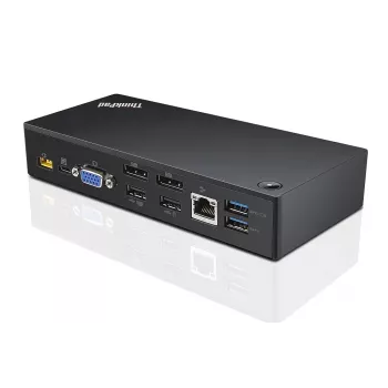Lenovo 40A90090DK kannettavan telakointiasema/porttireplikaattori johdollinen USB 3.2 Gen 1 (3.1 Gen 1) Type-C musta