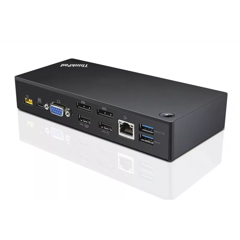 Lenovo ThinkPad USB-C johdollinen USB 3.2 Gen 1 Type-C musta Ethernet 90W