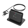 j5create JUR261 USB™ Smart Card / CAC -lukijan teline, USB Type-A/USB Type-C, musta, 95 g