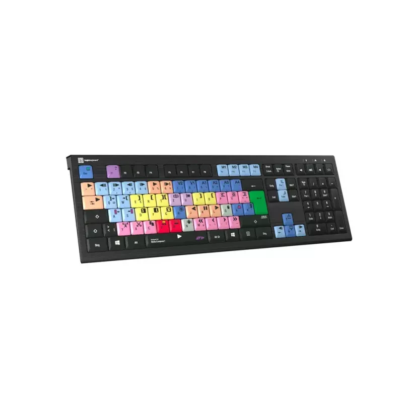 Logickeyboard Avid Media Composer ASTRA 2 taustavalaistu näppäimistö PC saksa (LKB-MCOM4-A2PC-DE)