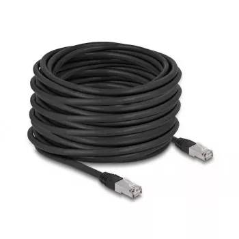 DeLOCK RJ45 Cat.6A 20 m verkkokaapeli musta