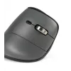 BakkerElkhuizen FastForward Pro hiiri, oikeakätinen, pystysuunnittelu, optinen, RF Wireless + Bluetooth + USB Type-C, 5000 DPI, musta, harmaa