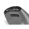 BakkerElkhuizen FastForward Pro hiiri, oikeakätinen, pystysuunnittelu, optinen, RF Wireless + Bluetooth + USB Type-C, 5000 DPI, musta, harmaa