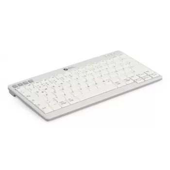 BakkerElkhuizen UltraBoard 950 V2 Wireless DE Qwertz, Tenkeyless (80 - 87%), johdollinen ja johdoton, USB + Bluetooth, saksikytkin, QWERTZ, tummanharmaa, vaaleanharmaa