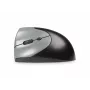 BakkerElkhuizen Handshake hiiri vasen, vasenkätinen, pystysuunnittelu, optinen, RF langaton + Bluetooth + USB Type-C, 6400 DPI, musta, harmaa
