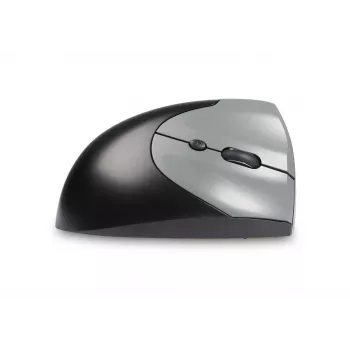 BakkerElkhuizen Handshake hiiri oikea, oikeakätinen, pystysuunnittelu, optinen, RF langaton + Bluetooth + USB Type-C, 6400 DPI, musta, harmaa