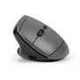 BakkerElkhuizen MidWay hiiri vasen, vasenkätinen, pystysuunnittelu, optinen, RF langaton + Bluetooth + USB Type-C, 2400 DPI, harmaa, musta