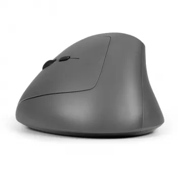 BakkerElkhuizen MidWay hiiri vasen, vasenkätinen, pystysuunnittelu, optinen, RF langaton + Bluetooth + USB Type-C, 2400 DPI, harmaa, musta