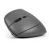 BakkerElkhuizen MidWay hiiri vasen, vasenkätinen, pystysuunnittelu, optinen, RF langaton + Bluetooth + USB Type-C, 2400 DPI, harmaa, musta