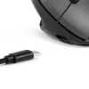 BakkerElkhuizen MidWay hiiri vasen, vasenkätinen, pystysuunnittelu, optinen, RF langaton + Bluetooth + USB Type-C, 2400 DPI, harmaa, musta