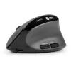 BakkerElkhuizen MidWay hiiri oikea, oikeakätinen, pystysuunnittelu, optinen, RF langaton + Bluetooth + USB Type-C, 2400 DPI, harmaa, musta