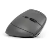 BakkerElkhuizen MidWay hiiri oikea, oikeakätinen, pystysuunnittelu, optinen, RF langaton + Bluetooth + USB Type-C, 2400 DPI, harmaa, musta