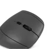 BakkerElkhuizen MidWay hiiri oikea, oikeakätinen, pystysuunnittelu, optinen, RF langaton + Bluetooth + USB Type-C, 2400 DPI, harmaa, musta