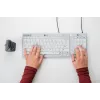 BakkerElkhuizen UltraBoard 955 V2 Numeric, USB, 22, kannettava/pöytätietokone, 1,5 m, tummanharmaa, vaaleanharmaa