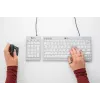 BakkerElkhuizen UltraBoard 955 V2 Numeric, USB, 22, kannettava/pöytätietokone, 1,5 m, tummanharmaa, vaaleanharmaa