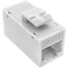 InLine Keystone RJ45-pistorasia, suojaamaton, Cat.6A, 8 kpl:n pakkaus, valkoinen