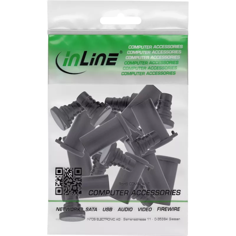 InLine 94030 pölysuojukset aurinkosähkön valokennoliittimille, 10 kpl:n sarja