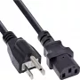 InLine B-16658J virtajohto 30 kappaleen bulk-pakkaus, Japanin pistoke - IEC C13, 1,8 m