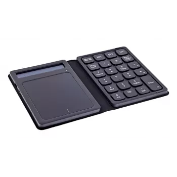InLine 55379G Bluetooth-numeronäppäimistö kosketuslevyllä ja näytöllä, taitettava, musta