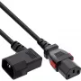 InLine 16931A virtajohto musta 1 m IEC C13 IEC C14