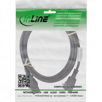 InLine 16933L virtajohto musta 3 m IEC C13 IEC C14
