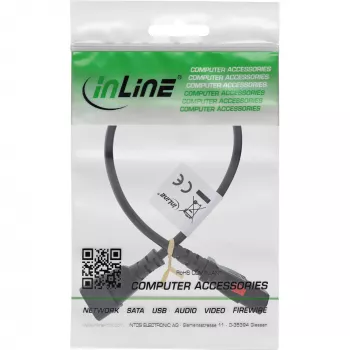 InLine 16934L virtajohto musta 0,5 m IEC C13 IEC C14