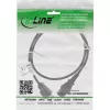 InLine 16951U virtajohto musta 1 m IEC C13 NEMA 5-15P