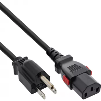 InLine 16953U virtajohto musta 3 m IEC C13 NEMA 5-15P