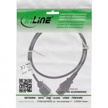 InLine 16953U virtajohto musta 3 m IEC C13 NEMA 5-15P