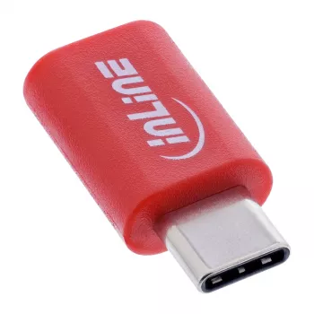 Kaapelin sukupuolenmuunnin InLine 31650 – USB-C–USB-C, punainen, 0,003 kg