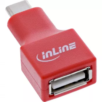 Kaapeliadapteri InLine 31651 USB-C–USB-A, USB 2.0, punainen