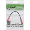 InLine USB-C-sukupuolenmuunninadapteri 31654, USB-C–USB-C, 0,2 m, punainen