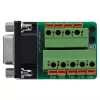 InLine 92501A johdinliitin riviliitin / D-Sub 9 musta, vihreä